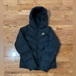 Nike Kids Black Puffer Winter Jacket | Large